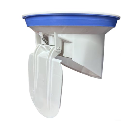 Snowchecking Bodenablauf-WC-Flanschring eingebaut mit PVC-Ablaufrohr, Bodenabläufe, passend für 50/75/110/160 mm Rohre, automatische Schließdichtung (110) von snowchecking