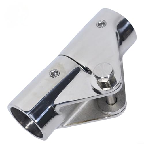 Snowchecking Bootsschienenverbinder in Marinequalität, flexibles Drehgelenk, für Yachtmarkise, Montagehalterung (20 mm) von snowchecking