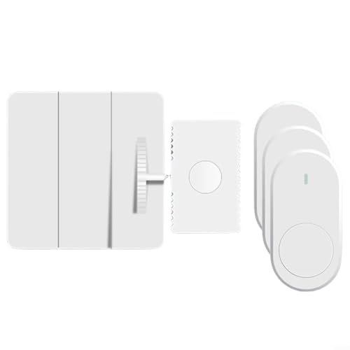 Snowchecking Fernbedienung Schalter Roboter Taste, Pusher Smart Home Automatisierungsgerät 10-20M Reichweite Lange Batterie (3 Fernbedienung) von snowchecking