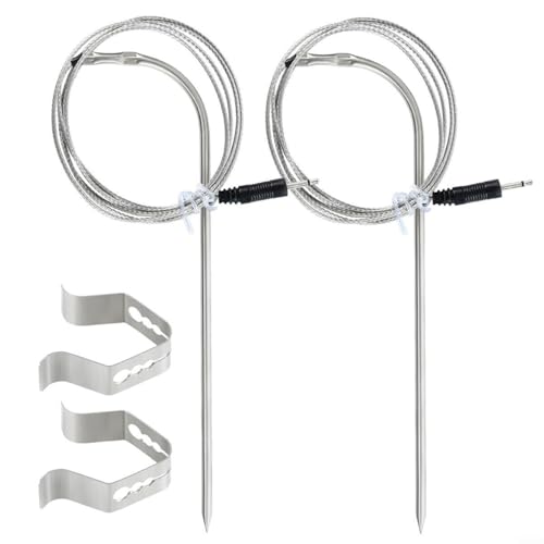 Snowchecking Fleischsonden-Sensor, Grill-Temperaturfühler, mit einem Premium-Ersatz für Pellet-Grills, verbessern Sie Ihr Grillerlebnis (2 Set) von snowchecking
