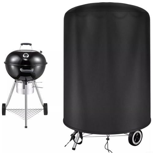 Snowchecking Grillabdeckung, runde Grillabdeckung, wasserdichtes Oxford-Gewebe für Raweao für Weber 57 cm und andere Kugelgrills von snowchecking