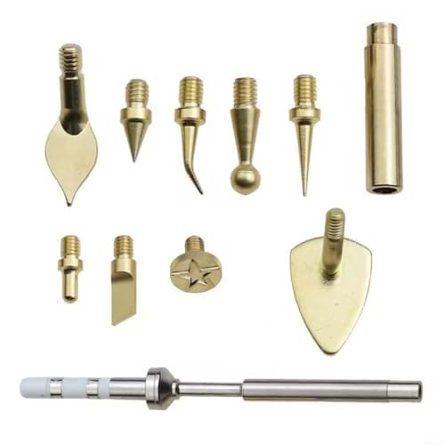 Snowchecking Heat Set Insert Tool, Versatile TS100 Thermal Insert Nut Trimming Tool With Interchangeable Heads For 3D Printing Parts (Set 2) von snowchecking