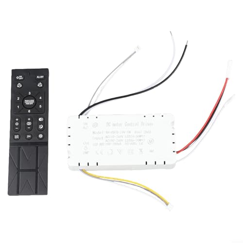 Snowchecking Kabellose Deckenventilator Lichter Fernbedienung Kit Dimmbar Deckenventilator Llight Fernbedienung Set 6-Gang Variable Frequenzsteuerung von snowchecking