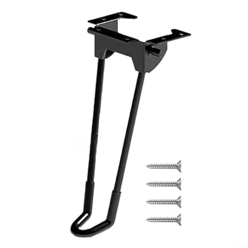 Snowchecking Klappbare Haarnadel-Tischbeine, 20 x 10 cm, Stahl-Stativrahmen mit Gummifüßen, für Camping, Grill, Gartenmöbel (1 Stück) von snowchecking