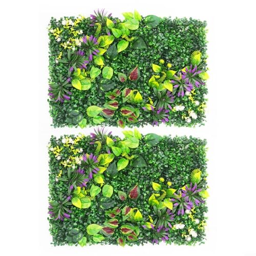 Snowchecking Künstliche Hecken, Wandpaneele, grüne Hecke, Sichtschutzzaun, Abdeckung für Garten, Zuhause, Outdoor, Innenbereich, 60 x 40 cm, 2 Stück Snowchecking Künstliche Hecken, Wandpaneele, grüne Hecke, Sichtschutzzaun, Abdeckung für Garten, Zuhause, Outdoor, Innenbereich, 60 x 40 cm, 2 Stück von snowchecking