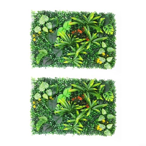 Snowchecking Künstliche Hecken, Wandpaneele, grüne Hecke, Sichtschutzzaun, Abdeckung für Garten, Zuhause, Outdoor, Innenbereich, 60 x 40 cm (A) von snowchecking