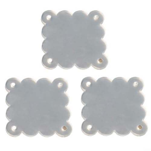 Snowchecking Magnetisches Acryl-Bilderrahmen-Set, transparent, für Kühlschrank, Metall, für Oberflächen, verschiedene Größen (10 x 10 cm), 3 Stück von snowchecking
