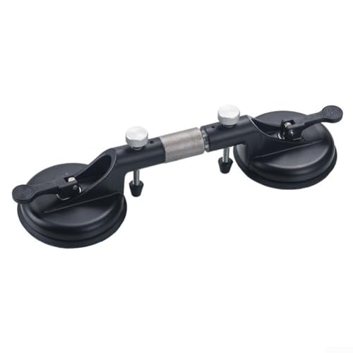 Snowchecking Naht-Setter-Werkzeug, verstellbares Ausrichten von Fliesen, Arbeitsplatte, Installationswerkzeug mit starkem Saugnapf zum Nivellieren von Fliesen, Marmorplatten, Quarz (Saugnapf – 125 mm) von snowchecking