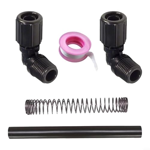 Snowchecking Pool-Teile-Set für Auto-Feeder-Chlorinator-Modelle 320 322 mit 90-Grad-NPT-Rohrverbindern, Feederschlauch-Unterstützung von snowchecking