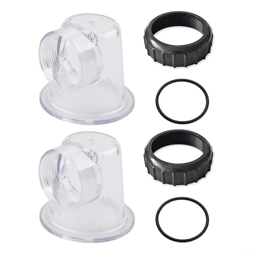 Snowchecking Poolpumpen-Vorfilter-Abdeckungs-Set mit O-Ring-Dichtung, kompatibel mit SPS25 SPS50 SPS75 SPS100 Umwälzpumpe (2 Sets) von snowchecking
