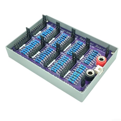 Snowchecking Programmierbare Widerstandsplatine 1/4 W 0,1 % 8-Segment für Jumper Cap 0,1-9 999999 MΩ (1uH-2,2 mH) von snowchecking