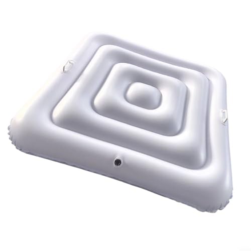 Snowchecking Quadratische Badewannen-Abdeckung, aufblasbarer Wanne, PVC-Badewannen-Spa-Schutz, Wärmeerhaltung, Poolabdeckung mit Ventil (Weiß A) von snowchecking