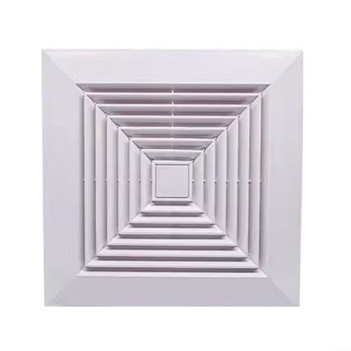 Snowchecking Quadratische Deckenlüftungs-Diffusor, federbelastetes Design, Klimaanlage, Lüftungsabdeckung für Zuhause, Büro, weiß (150) von snowchecking