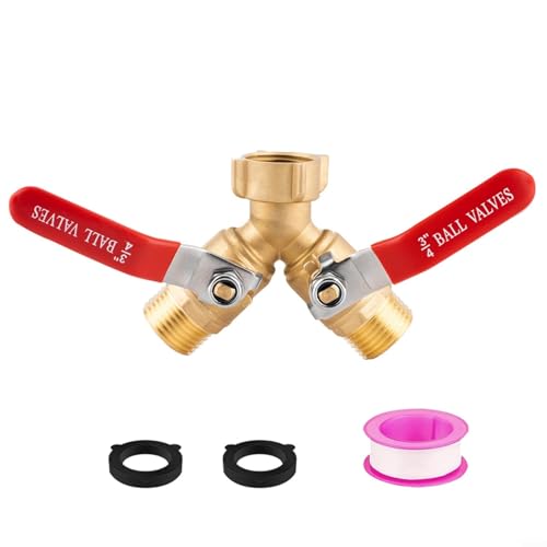 Snowchecking Robuster Messing-Gartenschlauch-Verteiler, 2-Wege-Y-Ventil mit langem Griff, 3/4 Zoll GHt-Gewinde, Wasserdurchflusskontrolle Snowchecking Robuster Messing-Gartenschlauch-Verteiler, 2-Wege-Y-Ventil mit langem Griff, 3/4 Zoll GHt-Gewinde, Wasserdurchflusskontrolle von snowchecking