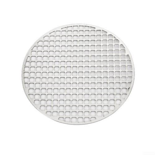 Snowchecking Runder Grillrost, Mehrzweck-Edelstahl-Grillmatte, Kochnetz zum Grillen, Backen, Dämpfen, 18–30 cm (18 cm) von snowchecking
