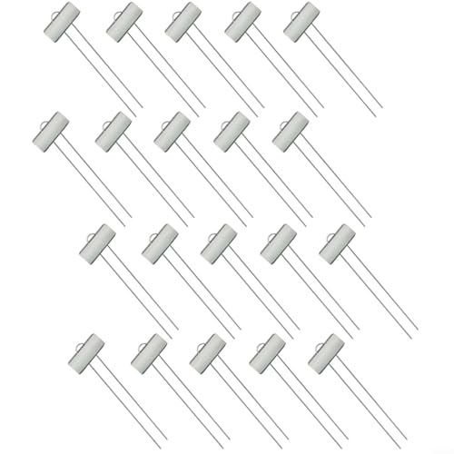 Snowchecking Set mit 20 Metall-Pflanzen-Identifikationsschildern aus Edelstahl und Eisen, mit verzinktem Draht für Rostbeständigkeit und Verwendung in der Gartenarbeit (Silber) von snowchecking