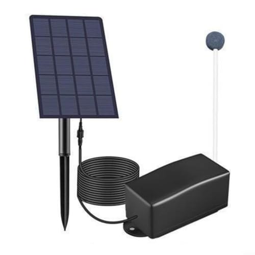 Snowchecking Solarmodul-Luftpumpe für Aquarien, Sauerstoffgeber, 2,5 W, 6 V, mit monokristallinem Silizium-Panel für Teichbelüftung Snowchecking Solarmodul-Luftpumpe für Aquarien, Sauerstoffgeber, 2,5 W, 6 V, mit monokristallinem Silizium-Panel für Teichbelüftung von snowchecking