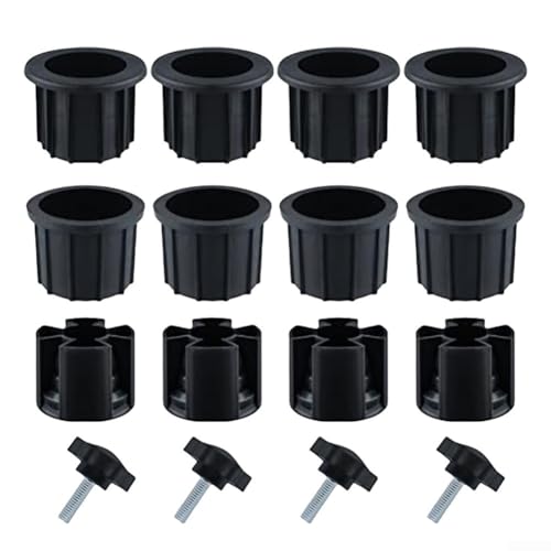 Snowchecking Terrassentisch-/Schirm-Lochringe, Schirmständer, Ersatzteile, Ständer-Stabilisator-Set mit Schrauben, 38 mm, 48 mm (sechzehnteilig) von snowchecking