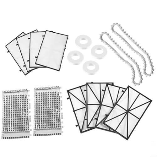 Snowchecking Tune-Up Rebuild Kit mit Filterbürsten Schienen für Dolphin Pool Cleaner CC Plus Ultrafeine Filterplatte 9991433-R4 6101641-R2 von snowchecking