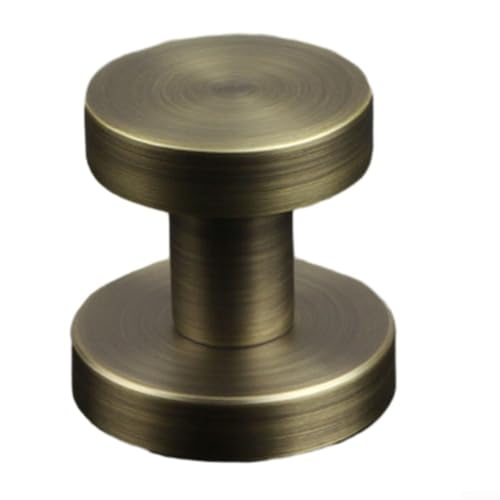 Snowchecking Unsichtbares Innentürschloss mit einseitigem Schloss und diskretem rundem Griff für Schlafzimmer oder Hintergrundwand (Bronze) von snowchecking
