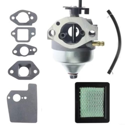 Snowchecking Vergaser-Baugruppe für Honda GCV160 LA0 S3A HRR2167VKA Rasenmäher Motorteile Kit mit Luftfilterdichtung von snowchecking