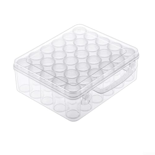 Staubdicht Your Supplies Packung mit 30 transparenten Kunststoffbehältern mit doppelter Dichtung, ideal für DIY-Projekte Staubdicht Your Supplies Packung mit 30 transparenten Kunststoffbehältern mit doppelter Dichtung, ideal für DIY-Projekte von snowchecking