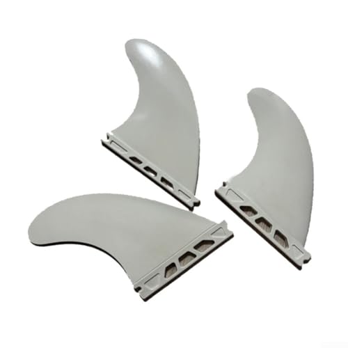 Surfbrett-Flossen für 437 Schwanzflossen Fischflossen links Mitte rechts kompatibel mit 427 Series Boards Nylon Kunststoff Verbundmaterial (weiß) von snowchecking