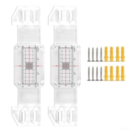 Vereinfachtes Wandüberwachungssystem 2 Sets Acryl-TellTale-Geräte für einfache Verwendung von snowchecking