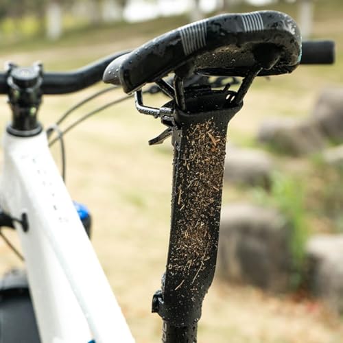 Verstellbare Silikon-Sattelstützen-Schutzblech für Mountainbikes und Rennräder mit flexiblem Design und Werkzeug-Setup mit mehreren Größenoptionen (M) von snowchecking
