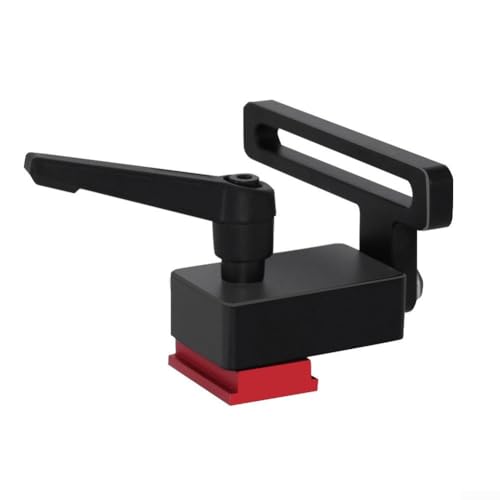 Verstellbarer T-Spurbegrenzer für Gehrungssägetisch mit benutzerfreundlichem Verriegelungssystem (schwarz) von snowchecking