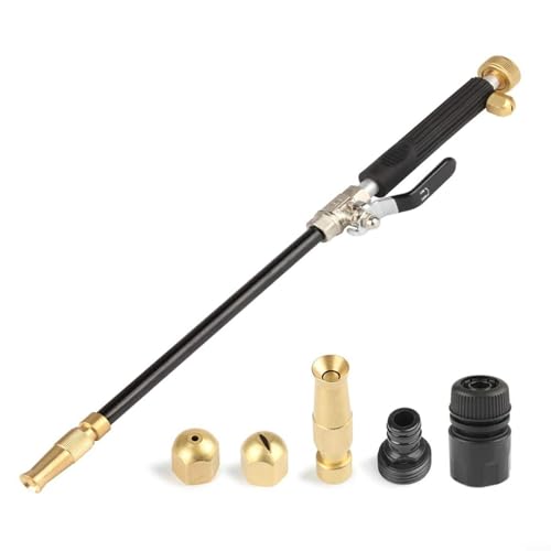 snowchecking Gartenschlauchdüsen-Set, mit 3 Sprühspitzen, einstellbarer Wasserdruck, Aluminiumlegierung, Sprühgerät für Autowäsche von snowchecking