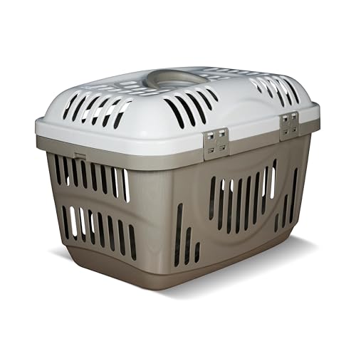 Snugsy Transportbox Katze Katzentransportbox Auto - Mit Sicherungsclips Tragegriff - Reisebox Kunststoff - 49x34x32 cm Beige Creme Snugsy Transportbox Katze Katzentransportbox Auto - Mit Sicherungsclips Tragegriff - Reisebox Kunststoff - 49x34x32 cm Beige Creme von snugsy