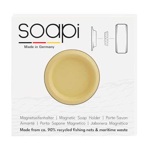 Soapi - Schwebender Seifenhalter Magnet zum Kleben - Wand Magnethalter für Seife - Ablage Seifenschale Magnetseifenhalter ohne Bohren/Saugnapf (1, Gelb) Soapi - Schwebender Seifenhalter Magnet zum Kleben - Wand Magnethalter für Seife - Ablage Seifenschale Magnetseifenhalter ohne Bohren/Saugnapf (1, Gelb) von Soapi