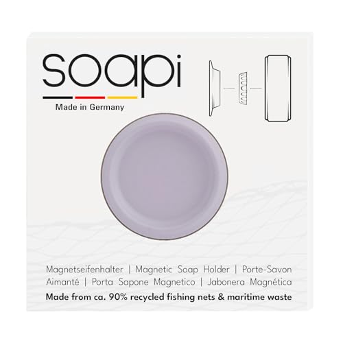 Soapi - Schwebender Seifenhalter Magnet zum Kleben - Lavendel - Wand Magnethalter für Seife - Ablage Seifenschale Magnetseifenhalter ohne Bohren/Saugnapf Soapi - Schwebender Seifenhalter Magnet zum Kleben - Lavendel - Wand Magnethalter für Seife - Ablage Seifenschale Magnetseifenhalter ohne Bohren/Saugnapf von Soapi