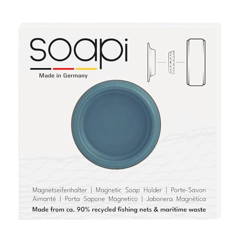 Soapi - Schwebender Seifenhalter Magnet zum Kleben - Wand Magnethalter für Seife - Ablage Seifenschale Magnetseifenhalter ohne Bohren/Saugnapf (1, Petrol) Soapi - Schwebender Seifenhalter Magnet zum Kleben - Wand Magnethalter für Seife - Ablage Seifenschale Magnetseifenhalter ohne Bohren/Saugnapf (1, Petrol) von Soapi