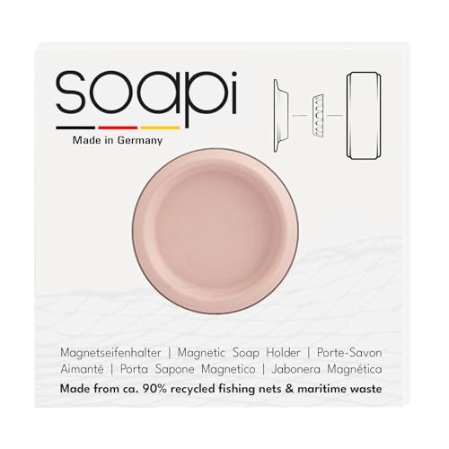 Soapi - Schwebender Seifenhalter Magnet zum Kleben - Wand Magnethalter für Seife - Ablage Seifenschale Magnetseifenhalter ohne Bohren/Saugnapf (1, Pfirsich) Soapi - Schwebender Seifenhalter Magnet zum Kleben - Wand Magnethalter für Seife - Ablage Seifenschale Magnetseifenhalter ohne Bohren/Saugnapf (1, Pfirsich) von Soapi