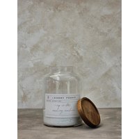 Wäschepulverglas Mit Holzdeckel, 2.0L Wäschepulverglas, Anpassbare Wäscheflasche, Einweihungsgeschenk, Nachfüllbares Glas Für Zuhause von soatnature