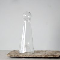 Glaskaraffe Mit Klarem Kugel-Deckel Handgefertigter Wasserkrug | 1, 2L von soatnature