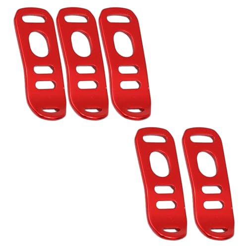 5 x Lichtzeltfuß-Clips, langlebig, Aluminium, Campingzelt, Fußklemmen für Wandern und Rucksackreisen von sodeber