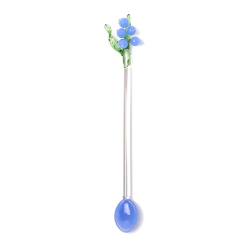 Crystal Bells Orchideen Rührstab Löffel Klar Petites Teelöffel Kaffee Tee Rührlöffel Trinkgeschirr Blume Rührstab von sodeber