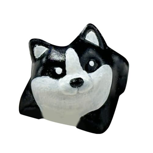 Einzigartige Harz-Hunde-Tastenkappe, Cartoon-Tastenkappen, erhöht mechanische Tastatur, Persönlichkeit für kreative Arbeit von sodeber