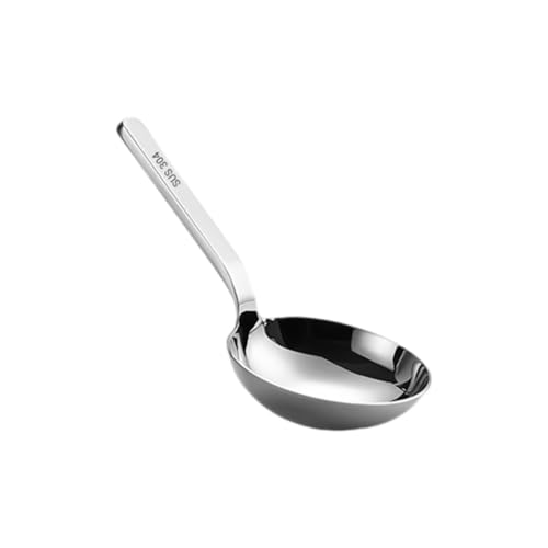 Ergonomischer kurzer Griff, Mehrzweck-Suppenlöffel aus Edelstahl, für multifunktionale Küche von sodeber