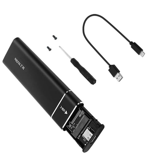 NVMe Aluminium-Gehäuse, USB 3.1 Gen 2, 10 Gbit/s, einfache Installation für Laptop-Zubehör, externe Aufbewahrungsbox NVMe Aluminium-Gehäuse, USB 3.1 Gen 2, 10 Gbit/s, einfache Installation für Laptop-Zubehör, externe Aufbewahrungsbox von sodeber