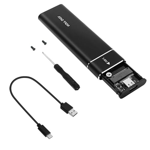 NVMe Aluminium-Gehäuse, USB 3.1 Gen 2, 10 Gbit/s, einfache Installation für Laptop-Zubehör, externe Aufbewahrungsbox NVMe Aluminium-Gehäuse, USB 3.1 Gen 2, 10 Gbit/s, einfache Installation für Laptop-Zubehör, externe Aufbewahrungsbox von sodeber
