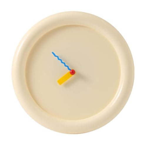 Nordic Styles Moderne Seifenblasen-Wanduhr in Creme-Ton zum Personalisieren von Heimdekorationen, einfache Installation, Tischplatte von sodeber