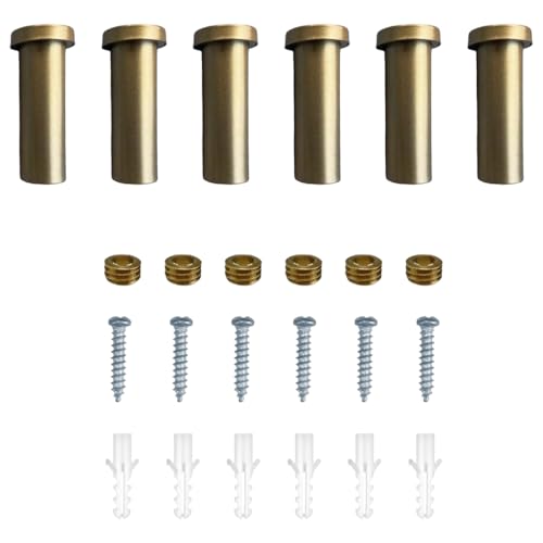 Set mit 6 praktischen schwarzen Edelstahl-Haken, funktionales Handtuch für die Organisation zu Hause und Platzoptimierung von sodeber