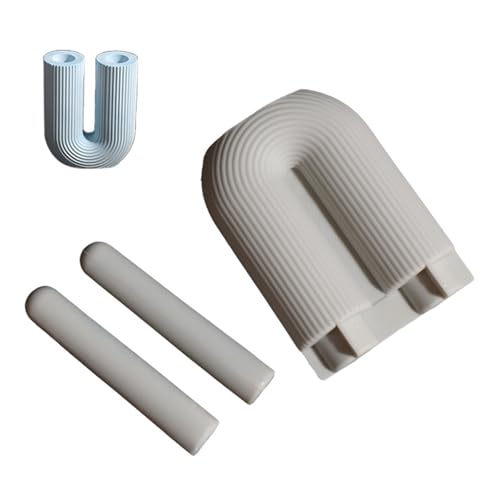 Stabile Silikonform für einzigartige geometrische gestreifte U-förmige Halter für besondere Anlässe, geometrisches Design von sodeber
