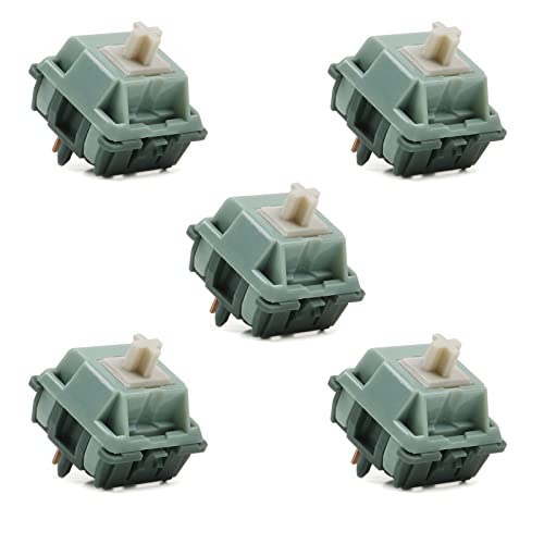 sodeber 5-poliger POM Green Snake Keyswitch für mechanische Tastatur, 65 g, superglatt, linear MX von sodeber