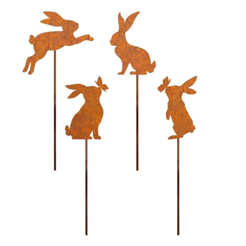 sodeber Dekoratives Gartenstecker-Set aus Metall, Gartenornamente, Dekorationen für drinnen und draußen, Hof, Pflanze, Hinterhof sodeber Dekoratives Gartenstecker-Set aus Metall, Gartenornamente, Dekorationen für drinnen und draußen, Hof, Pflanze, Hinterhof von sodeber
