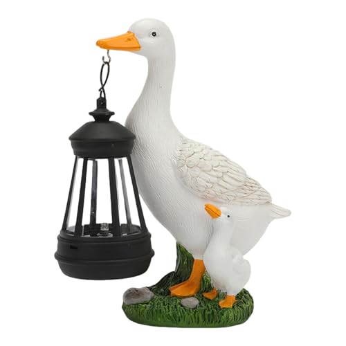sodeber Kreative LED Solarleuchte Garten Ente Statuen Outdoor Solar Landschaft Licht Dekorative Licht Rasen Dekoration Gartendeko Solarleuchten von sodeber